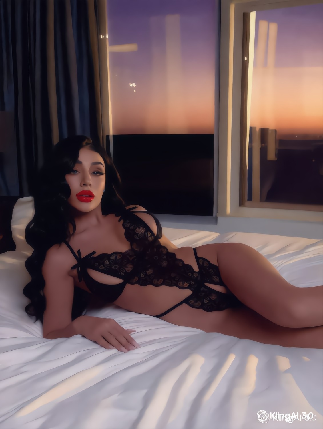 Maxdora Siyah Dantelli Özel Bölgesi Açık Fantazi Babydoll - MX002U-7K2KK6 görsel 2