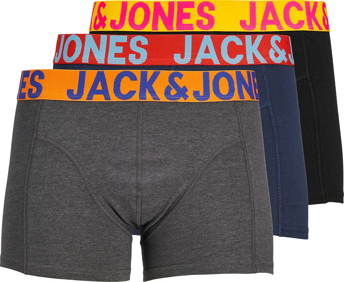 Jack & Jones Jaccrazy Solıd Trunks 3 Pack Noos Erkek Siyah Boxer 12151349-Black görsel 8