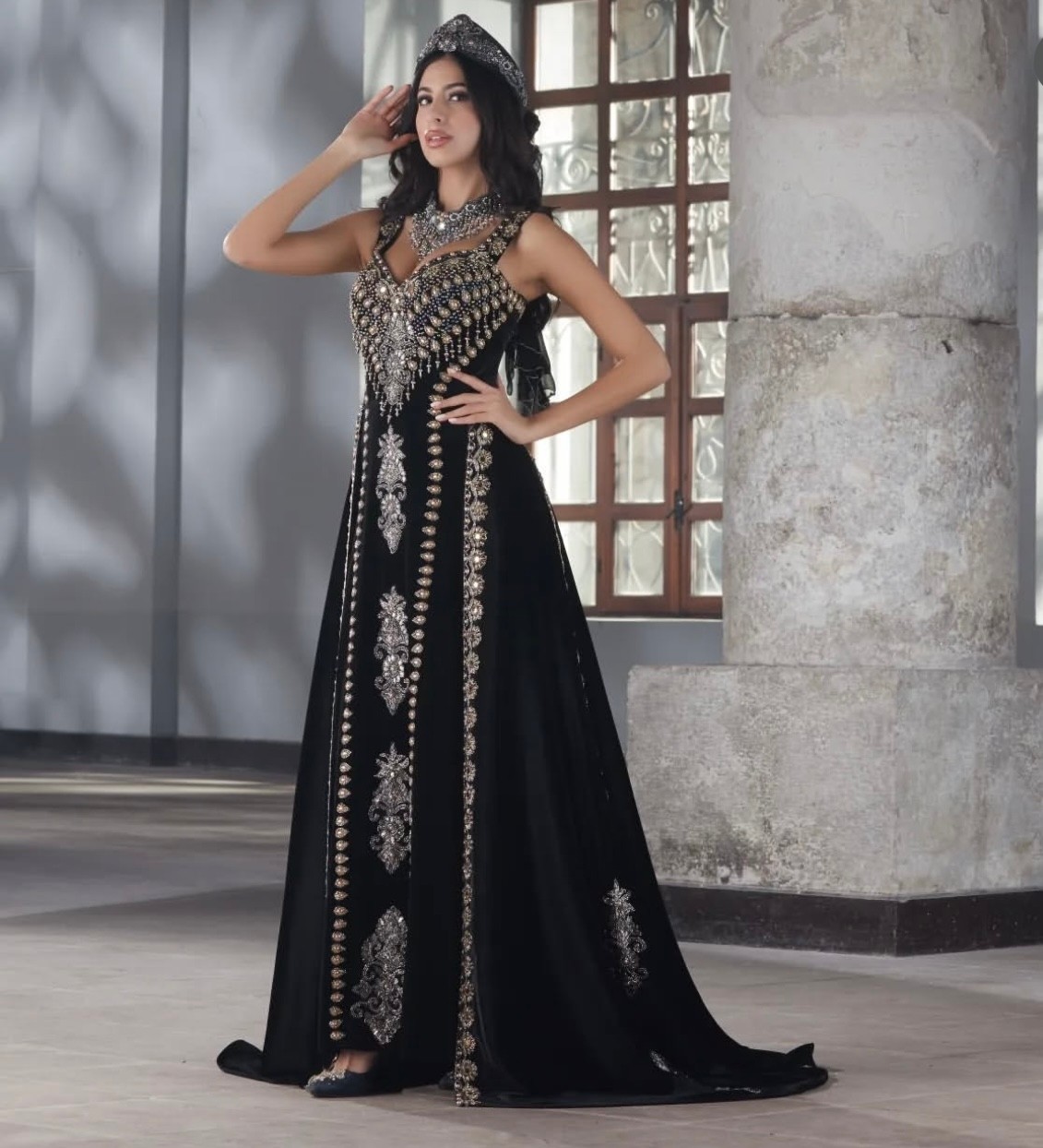 ZK Zümrüt Kaftan Hintmodelkınakaftanı görsel 4