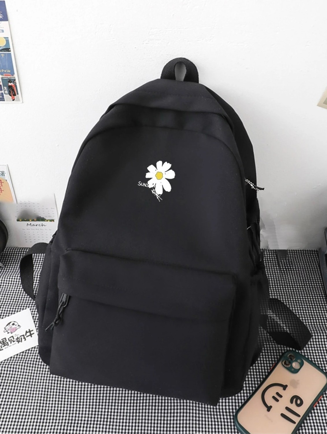 Touz Moda Daisy Detail Baskılı Okul, Dershane, Kurs Sırt Çantası