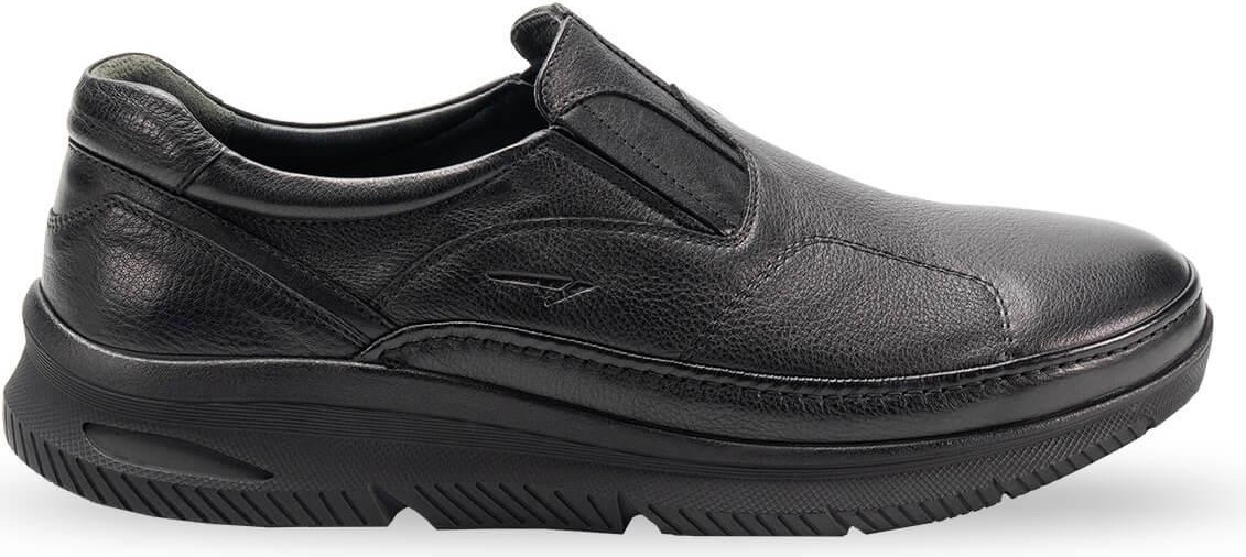 Forelli 46109 For-Halluks Siyah Erkek Hakiki Deri Ayakkabı görsel 5