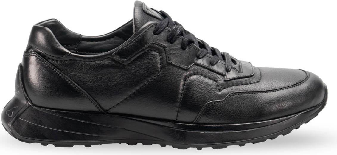 Forelli Bruno 50308-G Siyah Erkek Günlük Deri Comfort Ayakkabı görsel 5