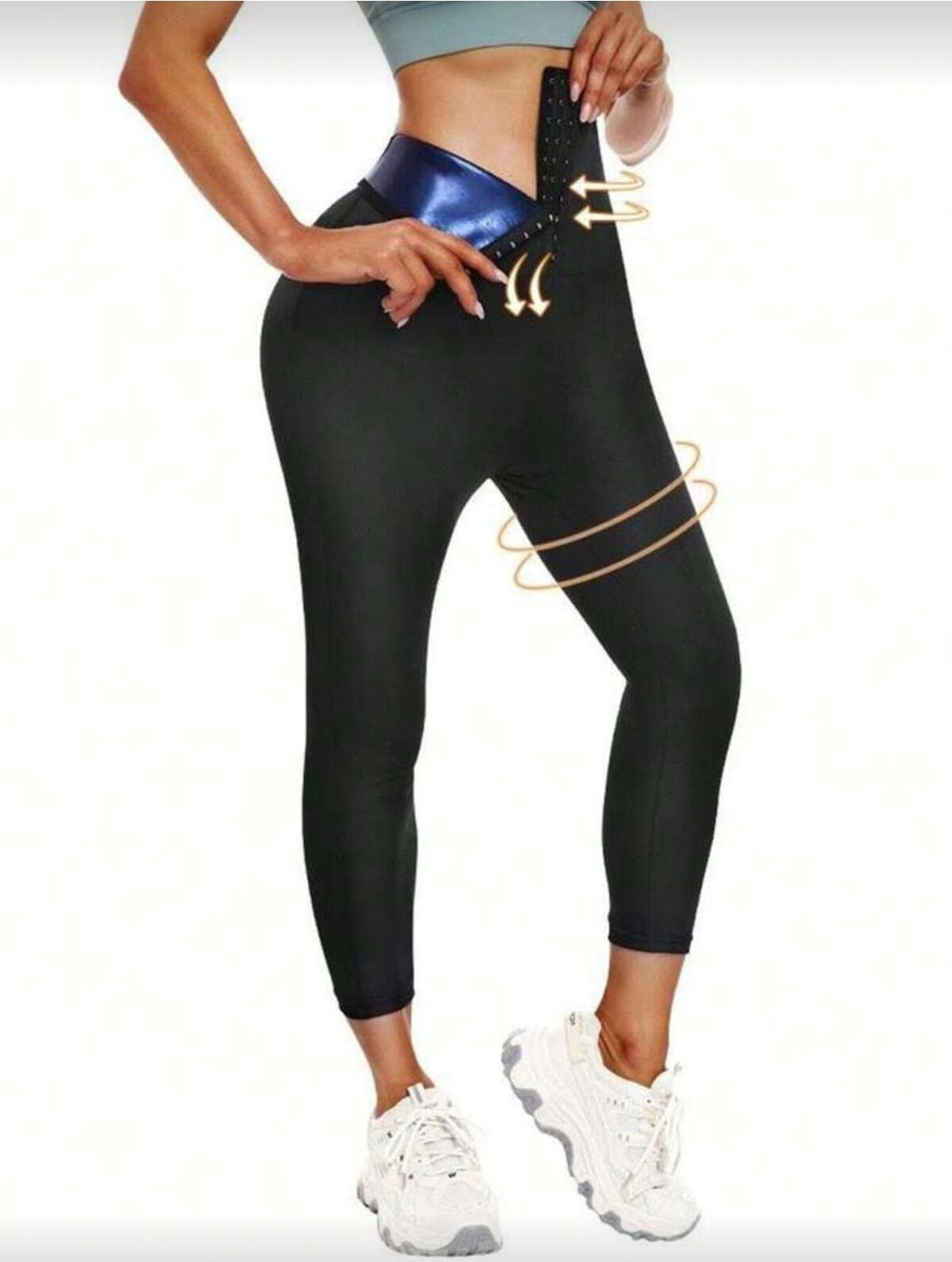 Fit Women Yüksek Bel Zayıflatan Incelten Toparlayıcı Agraflı Tayt 4409