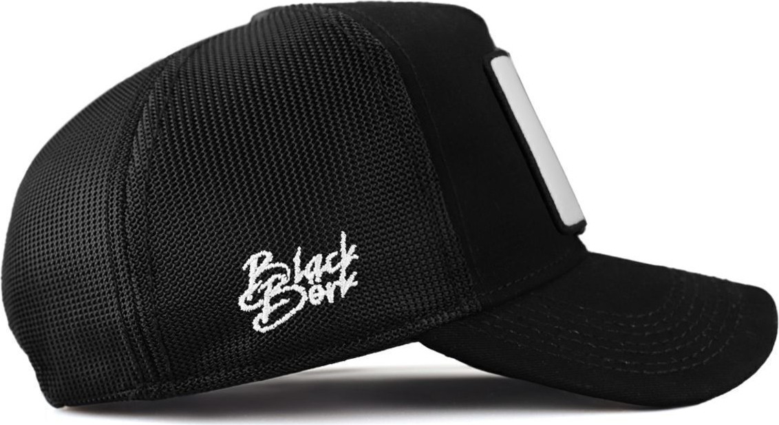 BlackBörk Kurt Logolu Siyah Trucker Şapka görsel 2