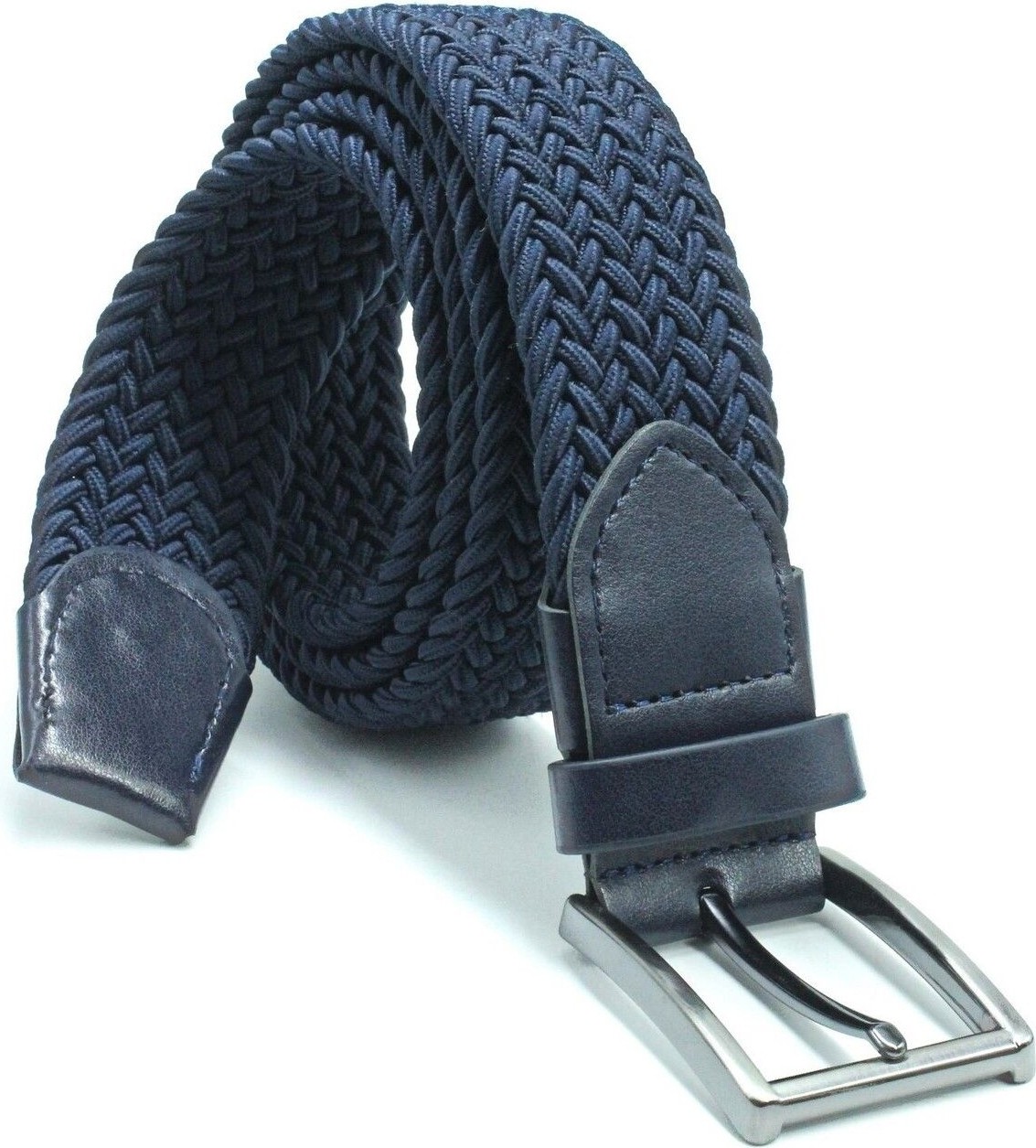 Pino44 Örgü Lastik Kemer 3,5cm - Şort Kemeri - Kot Kemeri - Kanvas Pantolon Kemeri - Beyaz