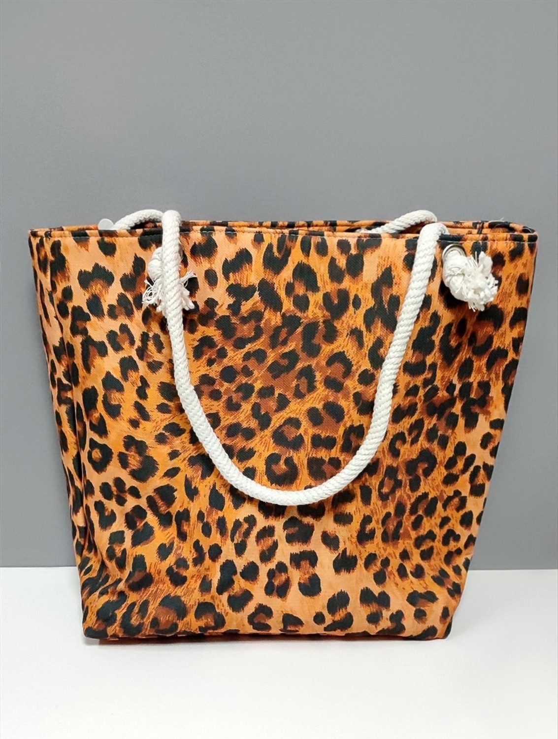 Fantastik Store Leopar Desenli Plaj Çantası