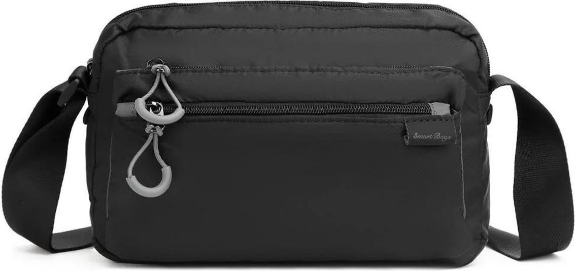 Smart Bags Ekstra Hafif Kumaş Postacı Çantası BC 3148 - Siyah