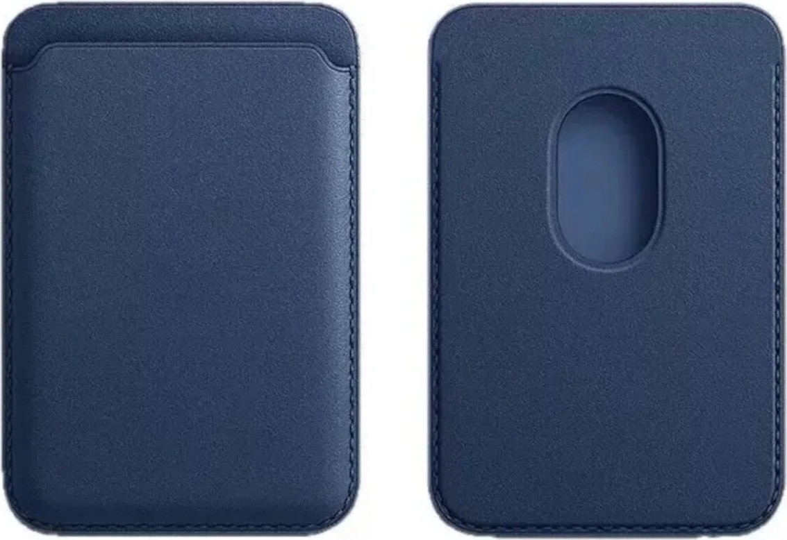 Abatay Case Magsafe Kartlık Manyetik Deri Telefon Kartlığı iPhone 11 12 13 14 15 16 17 Plus Pro Max Uyumlu Lacivert görsel 2