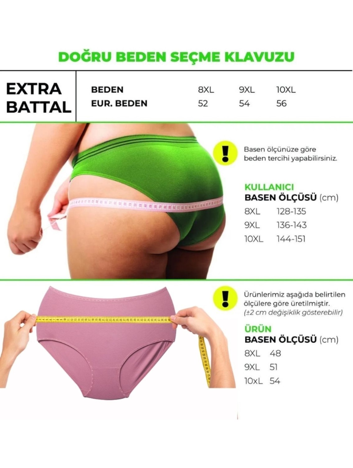 Alya Underwear Kadın Büyük Beden Külot Battal Full Brief (8xl, 9xl, 10xl) 5 Adet Beyaz görsel 7
