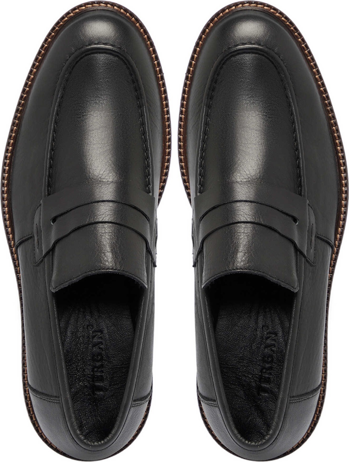 Tergan Siyah Hakiki Deri Erkek Loafer - E25S1AY57435-A23 görsel 5