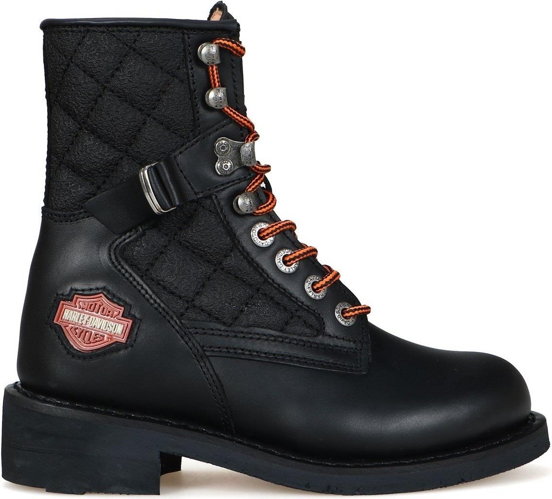 Harley Davidson New Worker Kadın Siyah Nubuk Bot