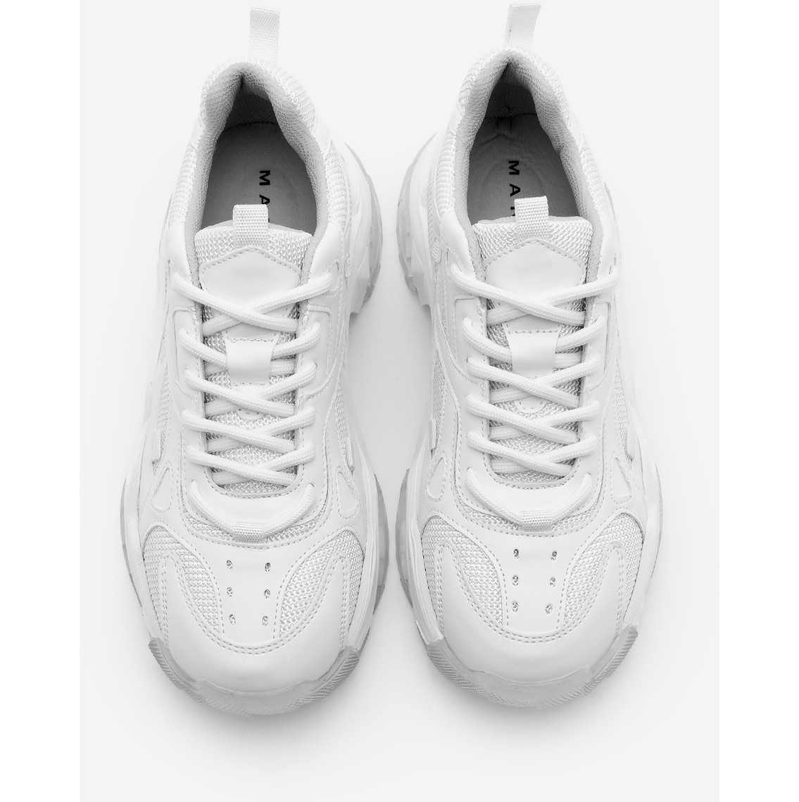 Marjin Kadın Sneaker Kalın Taban Bağcıklı Spor Ayakkabı Pizen Kahve görsel 8