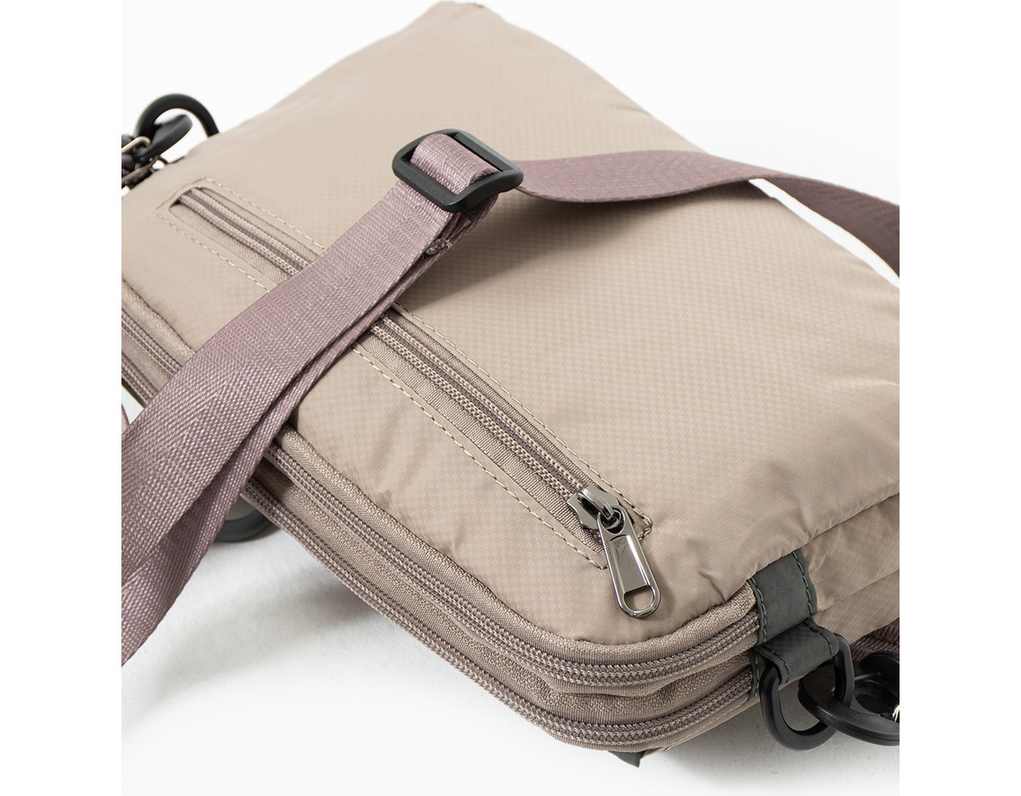 Sanmorris Unisex 4 Bölmeli Paraşüt Kumaş Ayarlanabilir Çapraz Askılı Çanta SI-6012 görsel 3