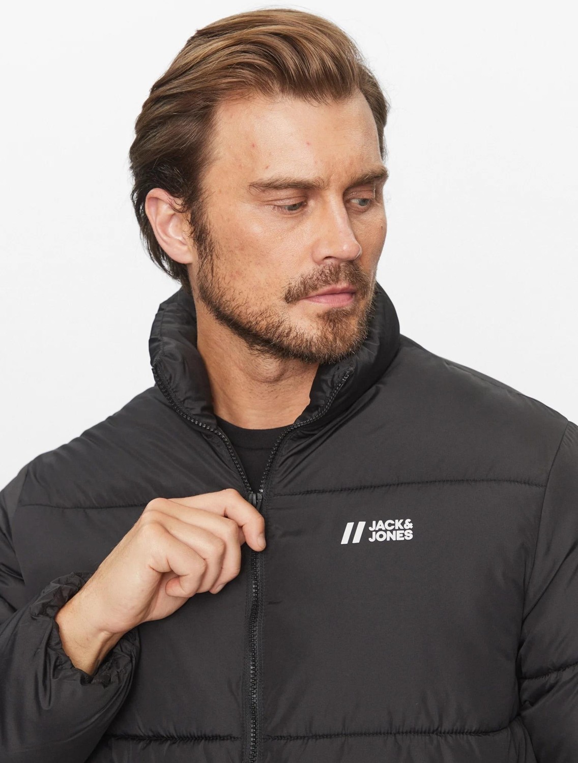 Jack & Jones Jjmax Puffer Jacket Erkek Şişme Mont Siyah 12238745 V3 görsel 5
