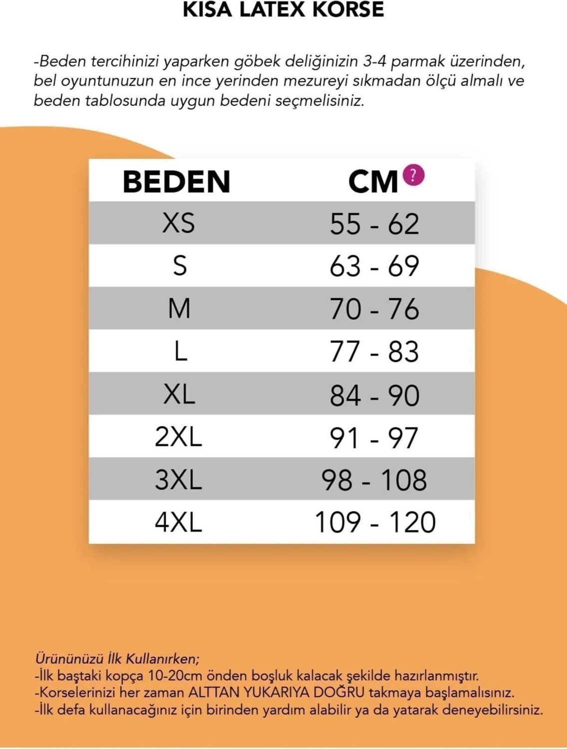 Yamuna Kısa Latex Korse Ten görsel 5
