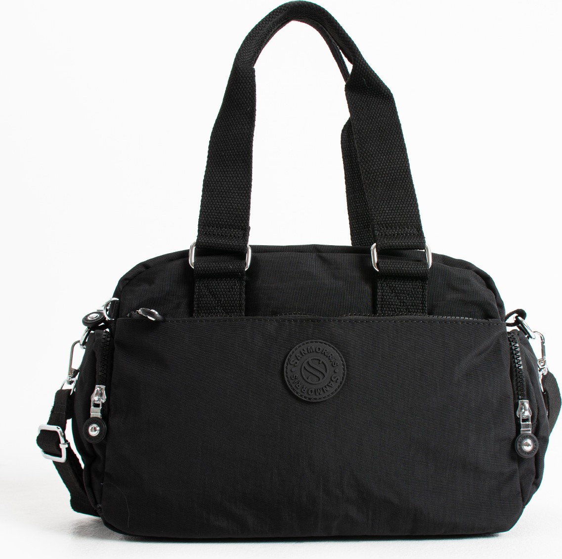 Sanmorris Unisex Krinkle Kumaş Omuz ve Çapraz Çanta