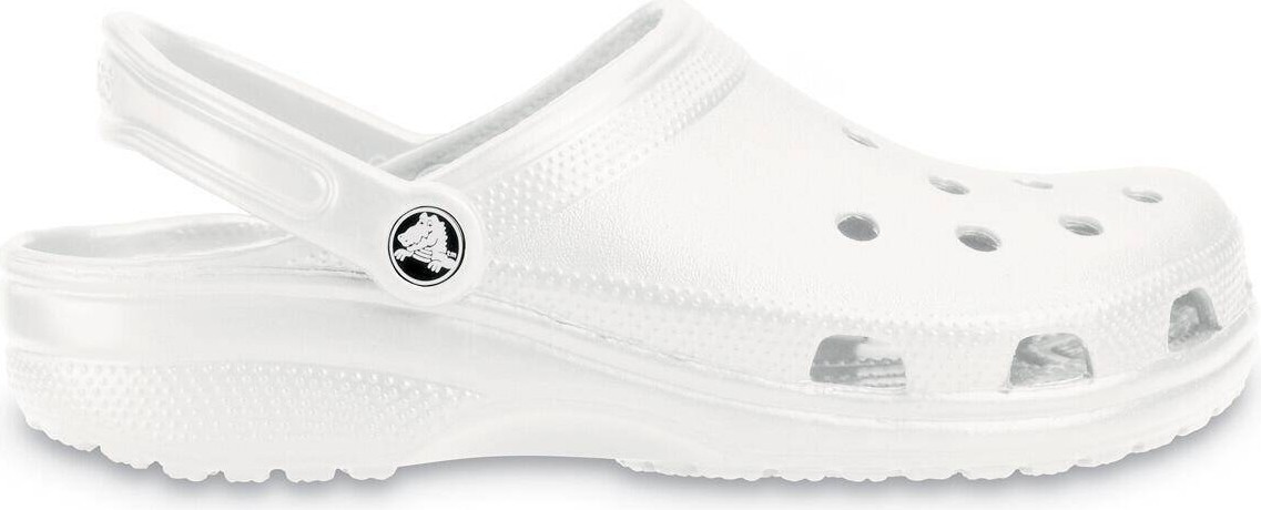 Crocs Classic 10001-100 Erkekler İçin Beyaz Terlik Tekstil Malzemeden Üretilmiş Konforlu ve Hafif görsel 5