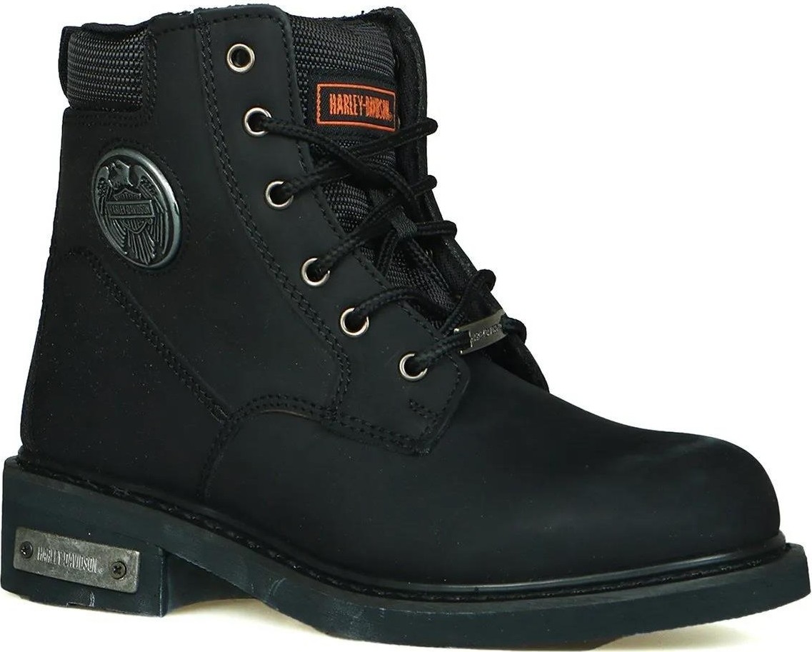 Belirtilmemiş Harley Davidson Jim Unisex Bot Siyah Nubuk görsel 2