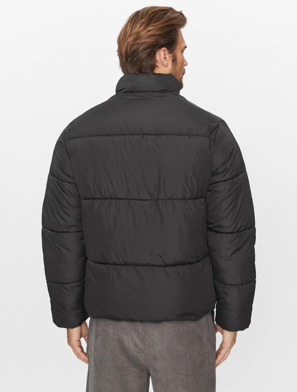 Jack & Jones Jjmax Puffer Jacket Erkek Şişme Mont Siyah 12238745 V4 görsel 5