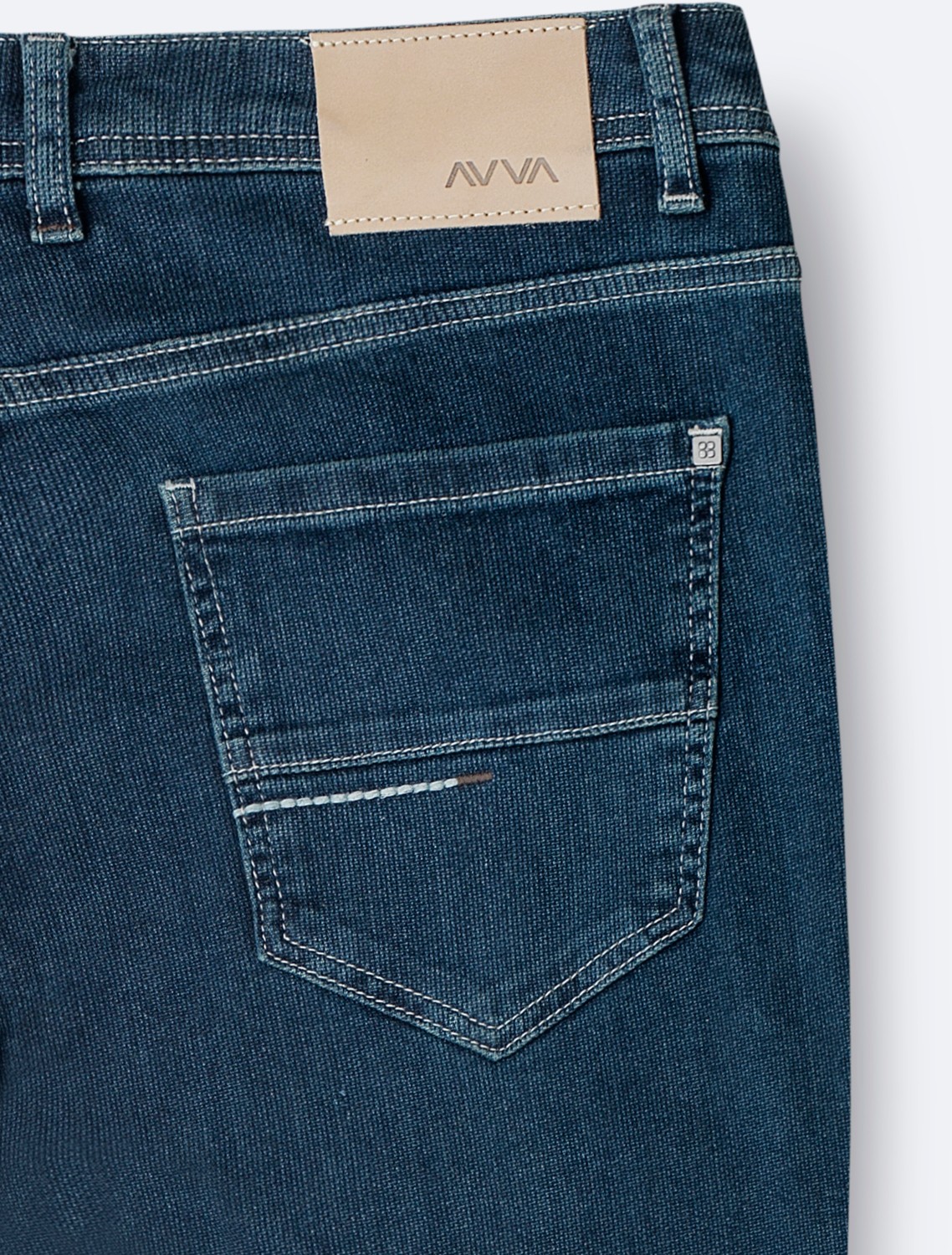 AVVA Erkek İndigo Klasik Bel Pamuklu Eskitme Yıkmalı Oslo Carrot Fit Jean Pantolon A51Y3552 görsel 4