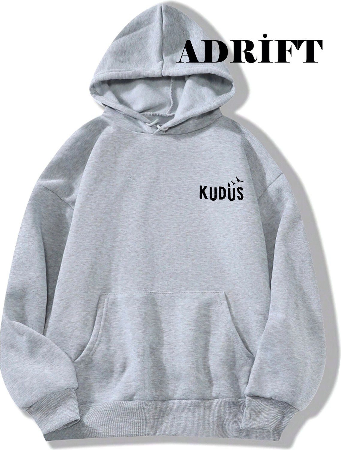 Tarzsokak Unisex Kudüssweatshirt Hoodie Kapşonlu Gri