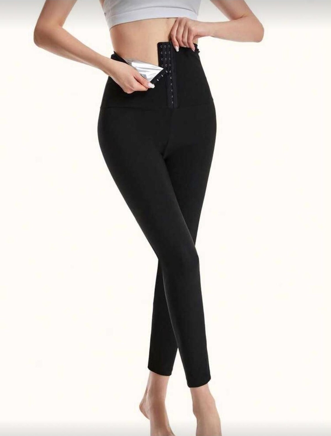 Fit Women Yüksek Bel Zayıflatan Incelten Toparlayıcı Agraflı Tayt 4409 görsel 3