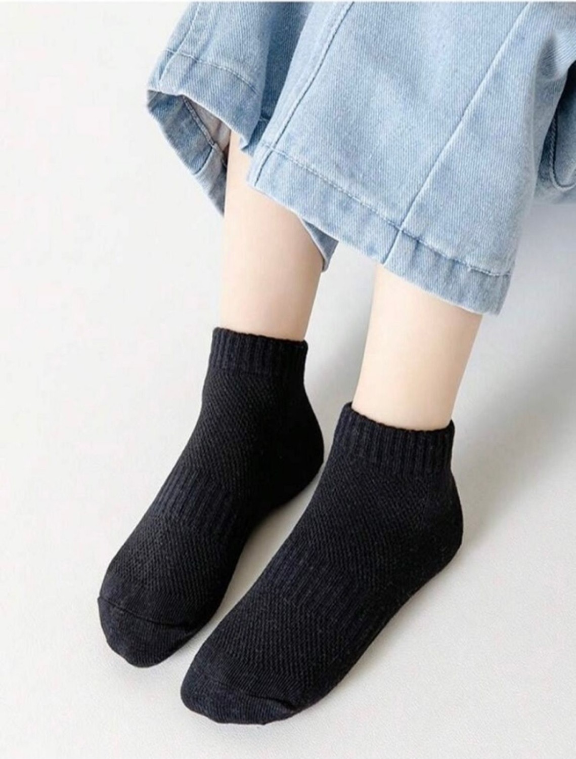 Black Arden Socks Unisex Çocuk Çorap Seti 5'li Gri Pamuk Elastan Karışımı Rahat ve Nefes Alabilen Günlük Kullanım