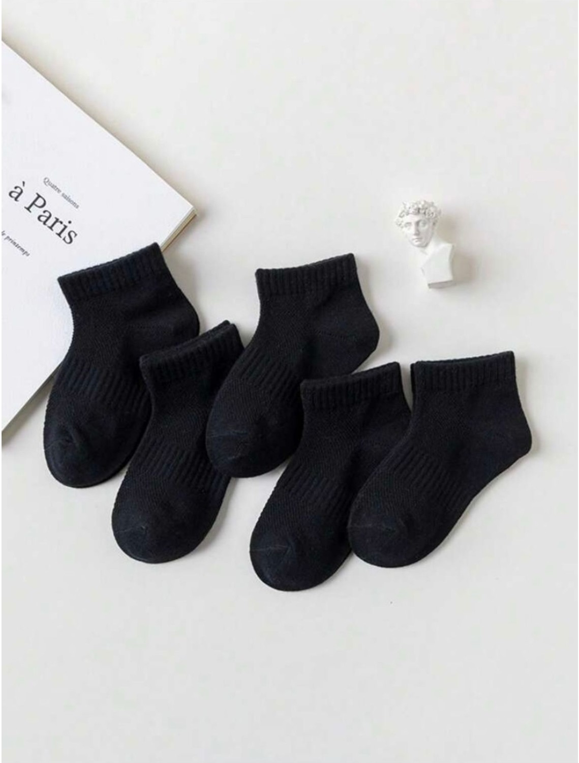 Black Arden Socks Unisex Çocuk Çorap Seti 5'li Gri Pamuk Elastan Karışımı Rahat ve Nefes Alabilen Günlük Kullanım görsel 2