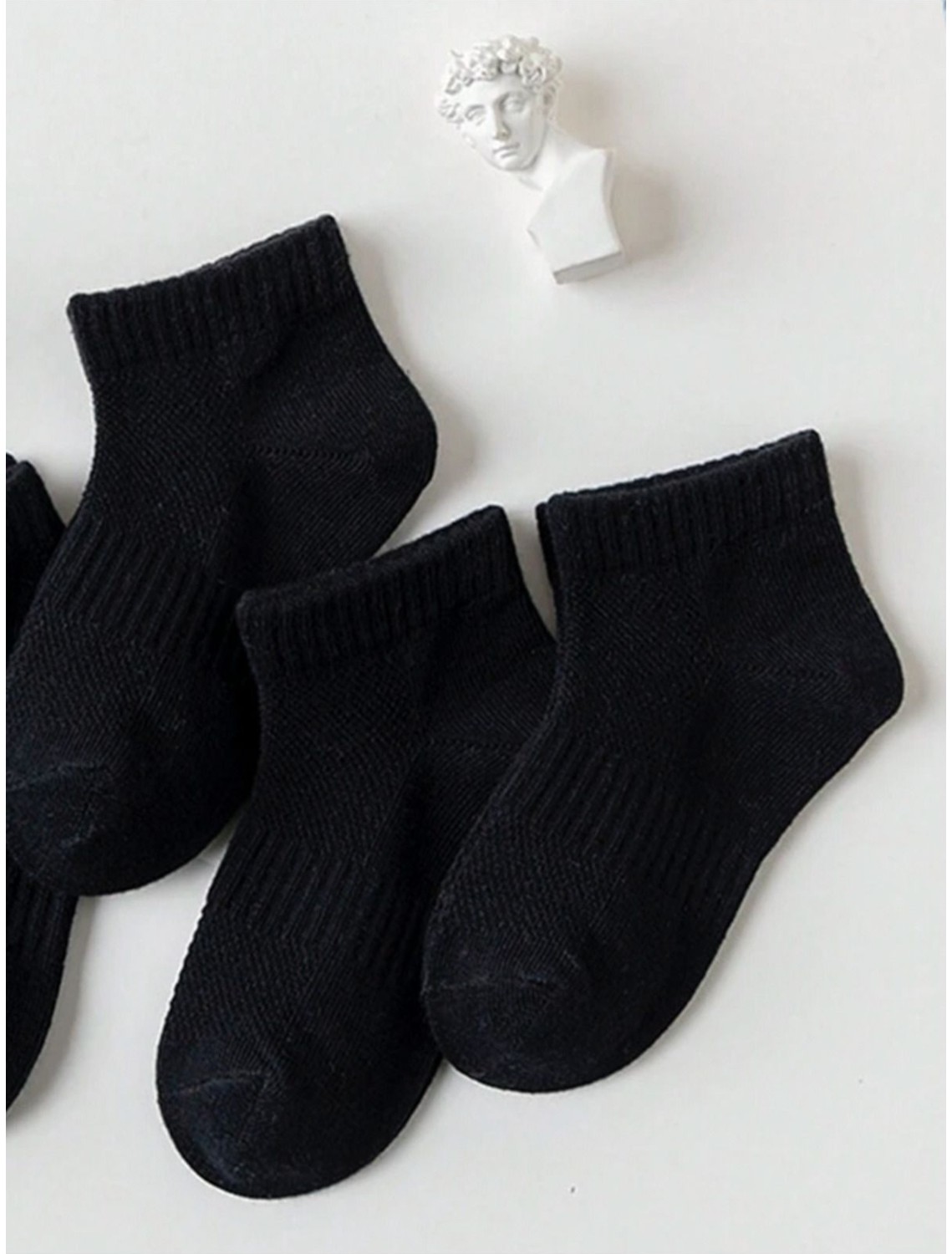 Black Arden Socks Unisex Çocuk Çorap Seti 5'li Gri Pamuk Elastan Karışımı Rahat ve Nefes Alabilen Günlük Kullanım görsel 4