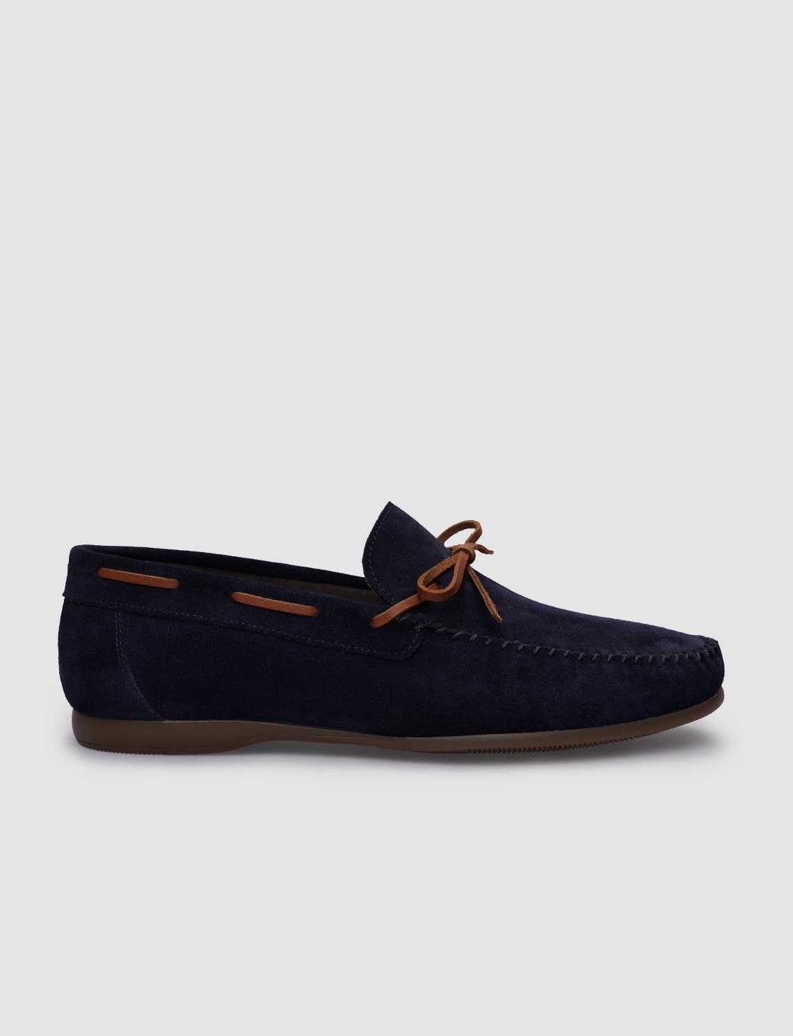 Cabani %100 Hakiki Deri Kahverengi Süet Erkek Loafer