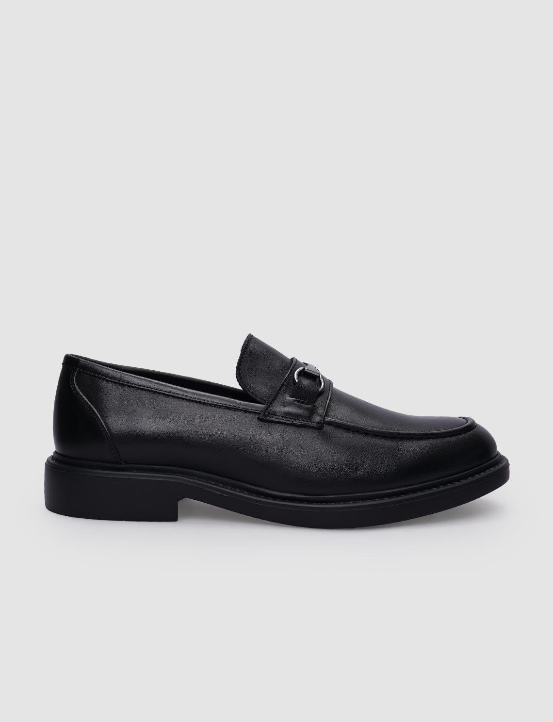 Cabani %100 Hakiki Deri Kahverengi Tokalı Erkek Loafer