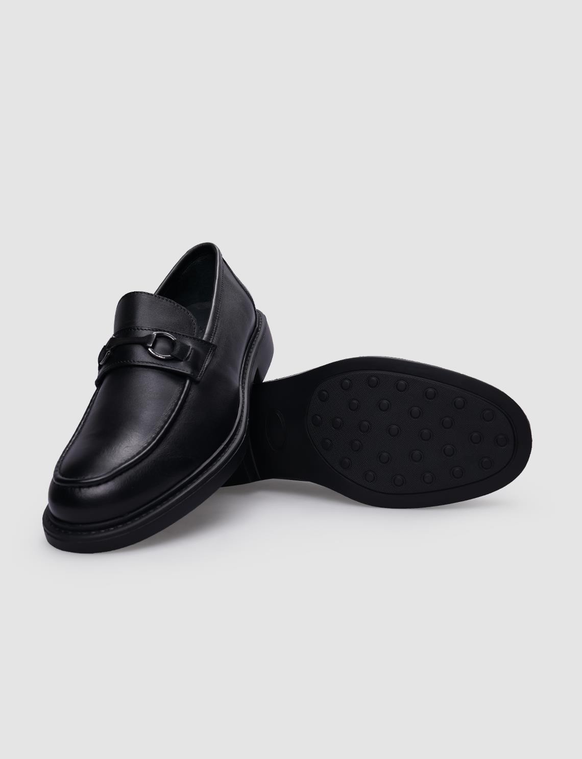 Cabani %100 Hakiki Deri Kahverengi Tokalı Erkek Loafer görsel 5