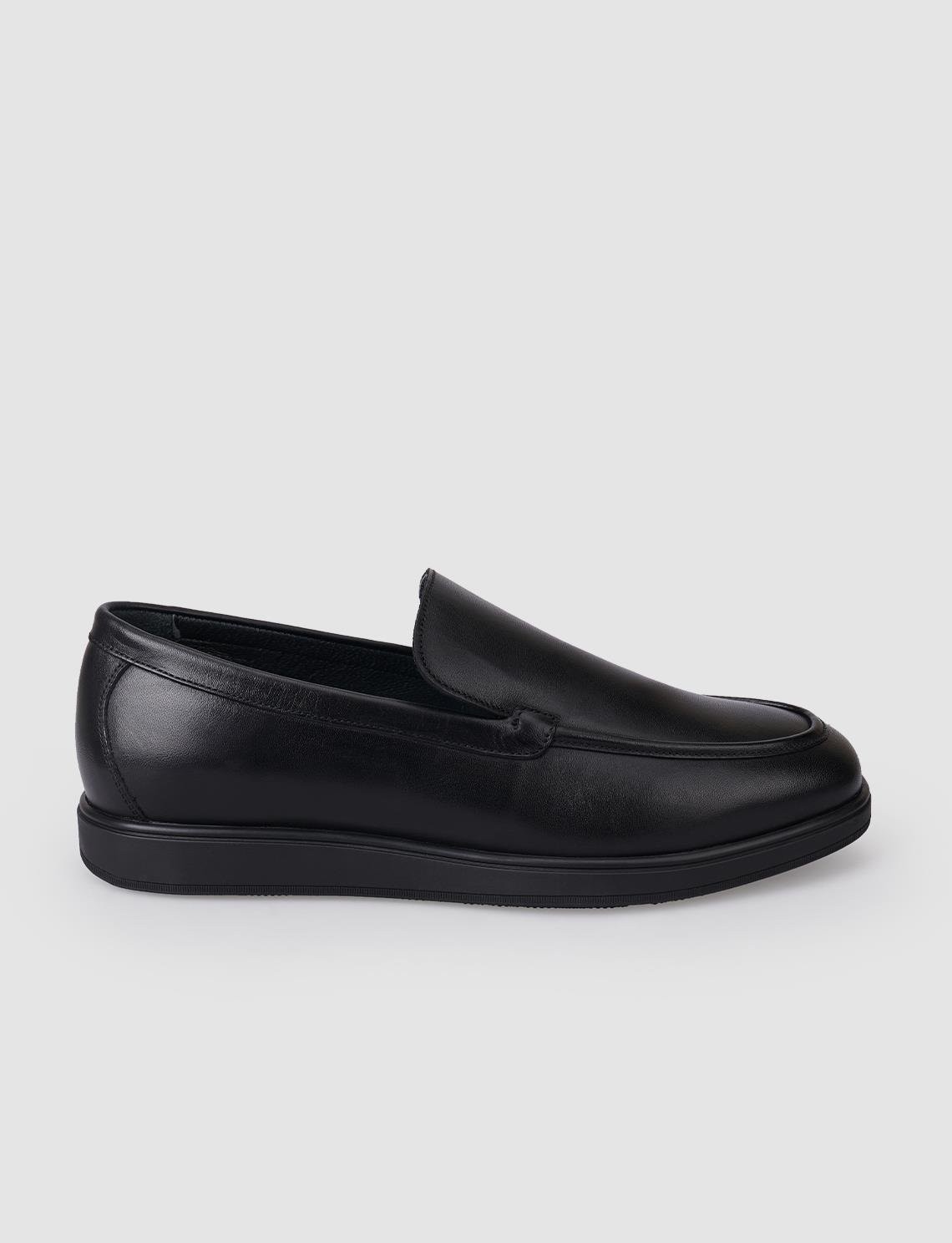 Cabani %100 Hakiki Deri Siyah Erkek Loafer