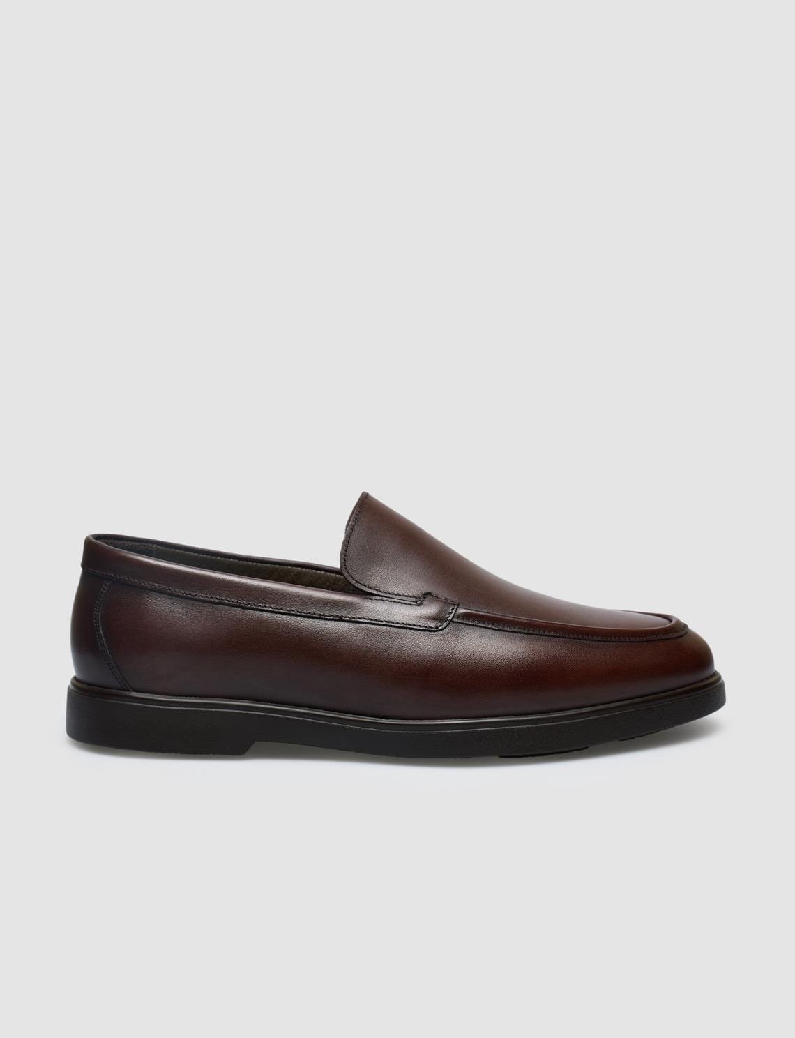 Cabani %100 Hakiki Deri Siyah Erkek Loafer görsel 6