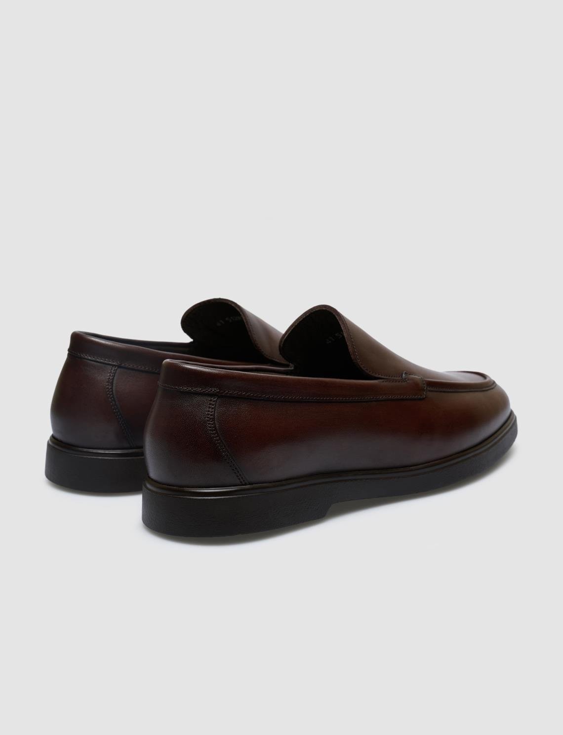 Cabani %100 Hakiki Deri Siyah Erkek Loafer görsel 8