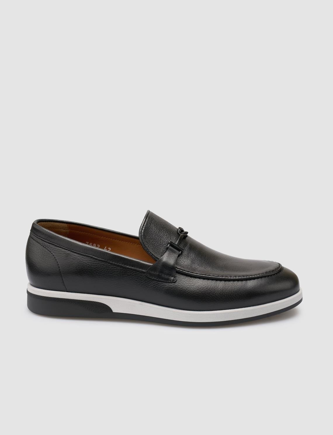 Cabani %100 Hakiki Deri Siyah Erkek Loafer