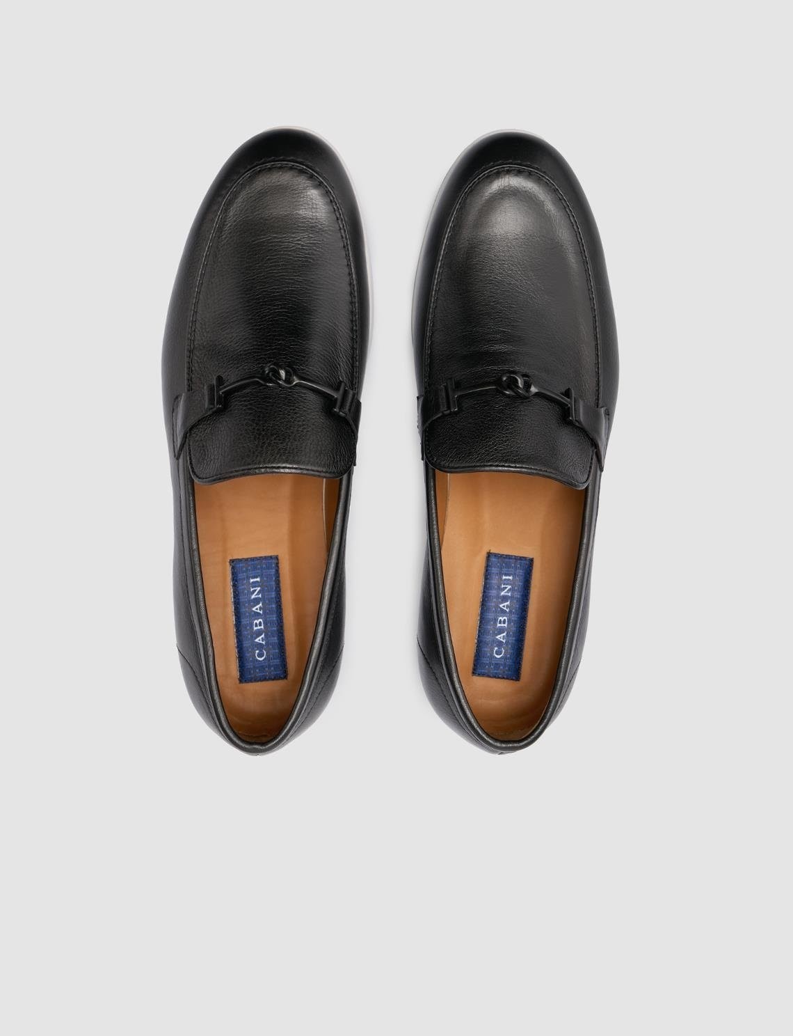 Cabani %100 Hakiki Deri Siyah Erkek Loafer görsel 6
