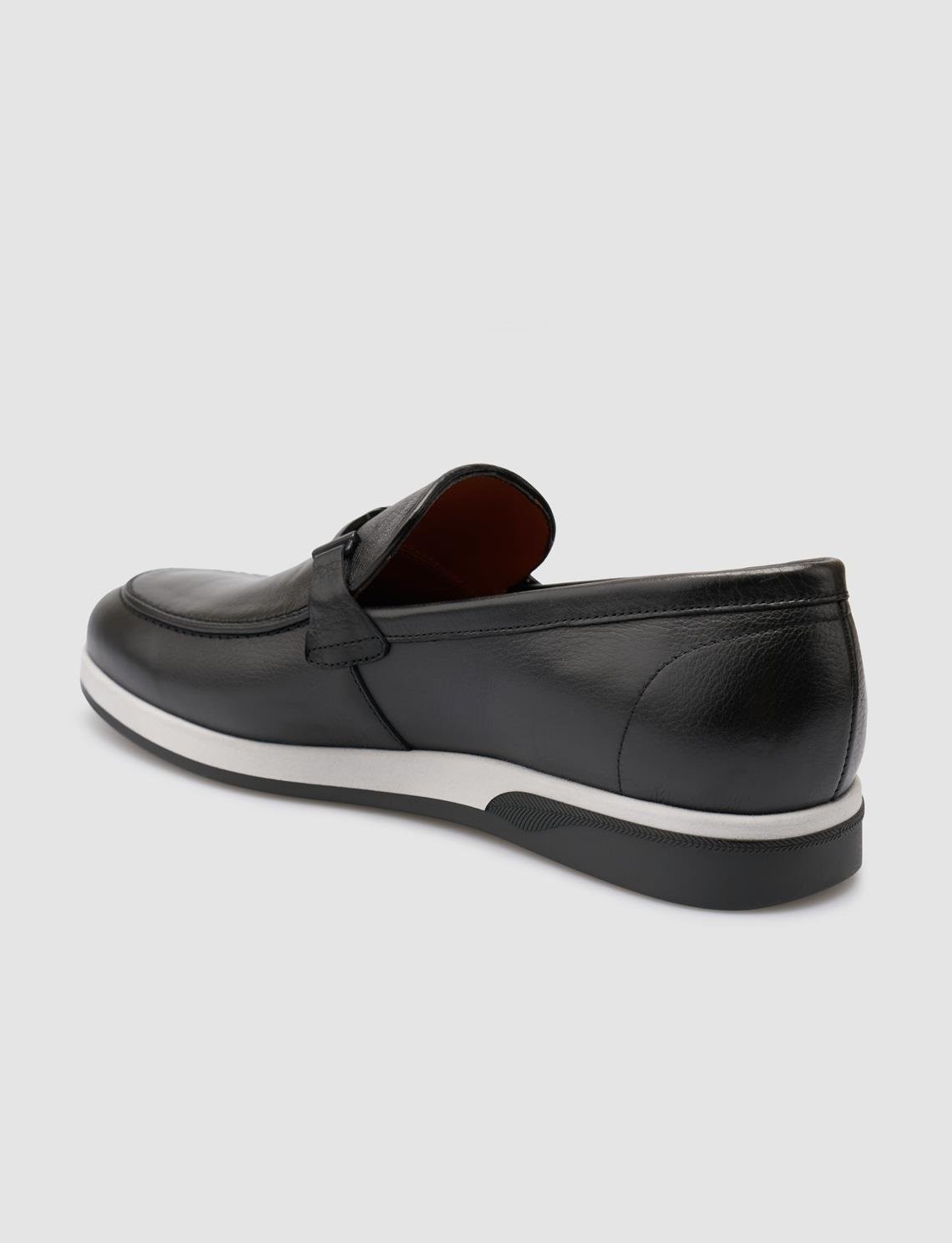 Cabani %100 Hakiki Deri Siyah Erkek Loafer görsel 5