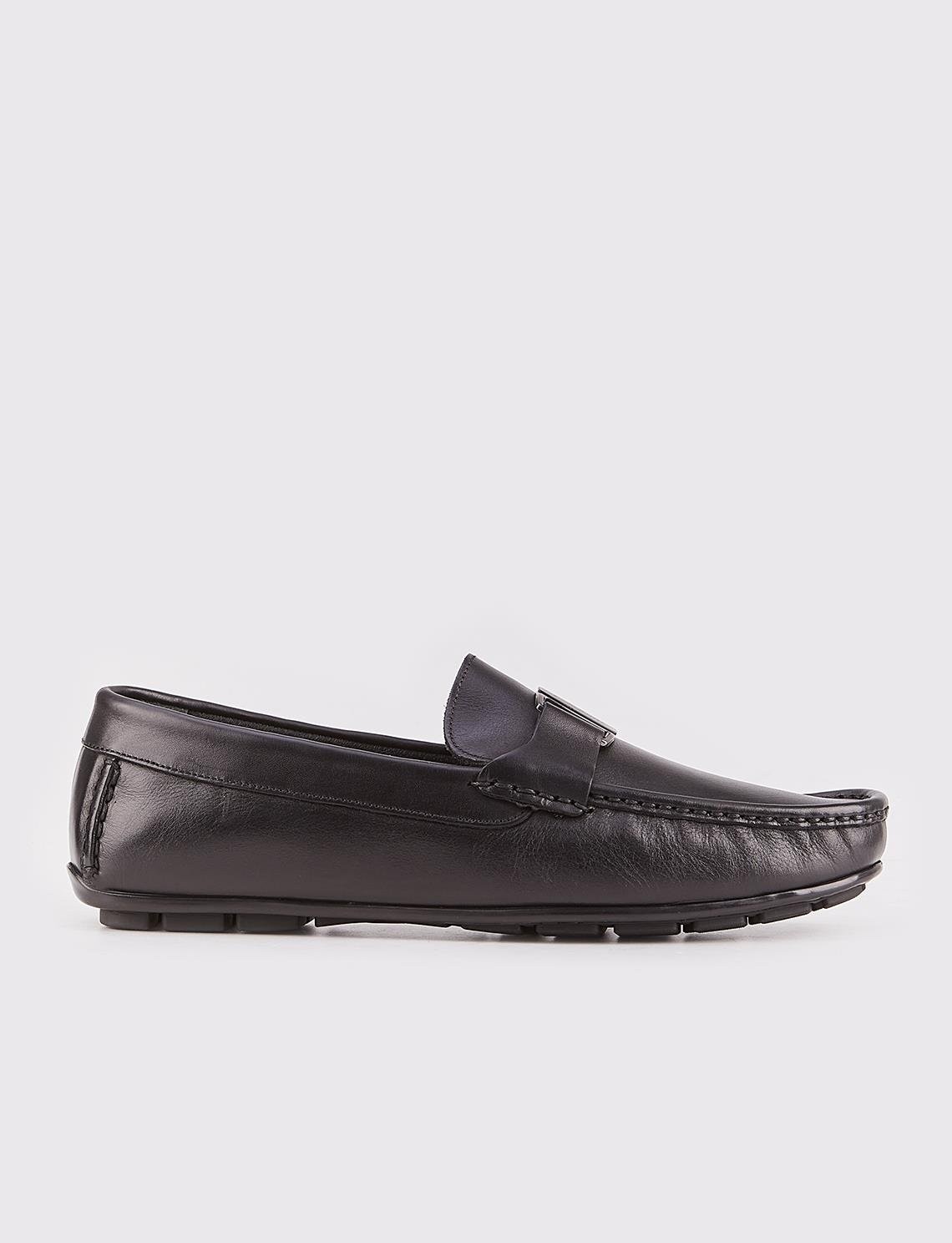 Cabani Özel Tasarım Blue Comfort Erkek Deri Loafer Ayakkabı 010M8332 Lacivert görsel 6