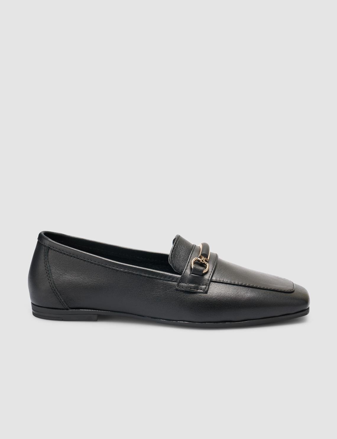 Cabani %100 Hakiki Deri Vizon Kadın Loafer