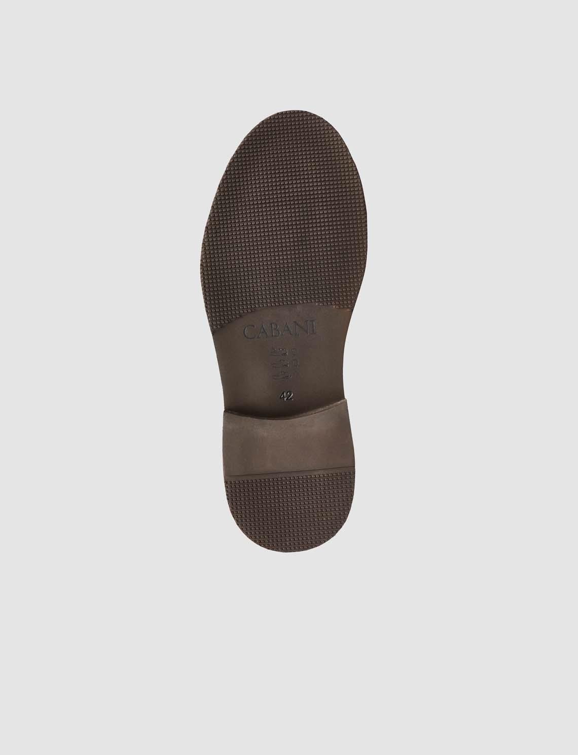 Cabani %100 Hakiki Deri Kahverengi Erkek Klasik Loafer Ayakkabı görsel 8