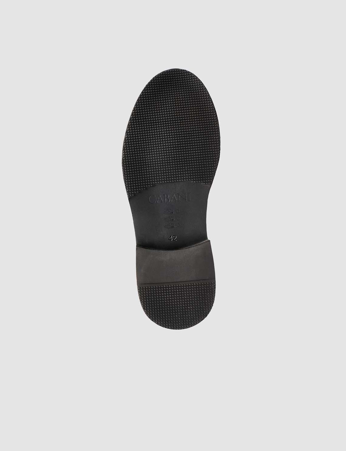 Cabani Siyah Erkek Klasik Loafer Ayakkabı Deri Kaymaz Taban ile Konfor Sunar görsel 8