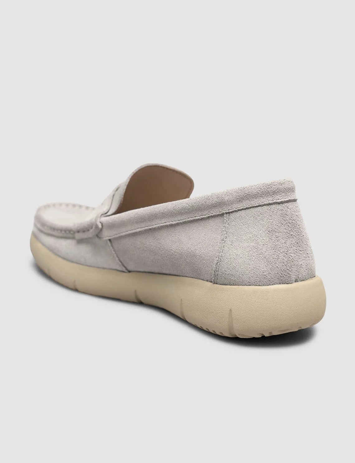 Cabani Gri Hakiki Deri Erkek Loafer Ayakkabı görsel 5