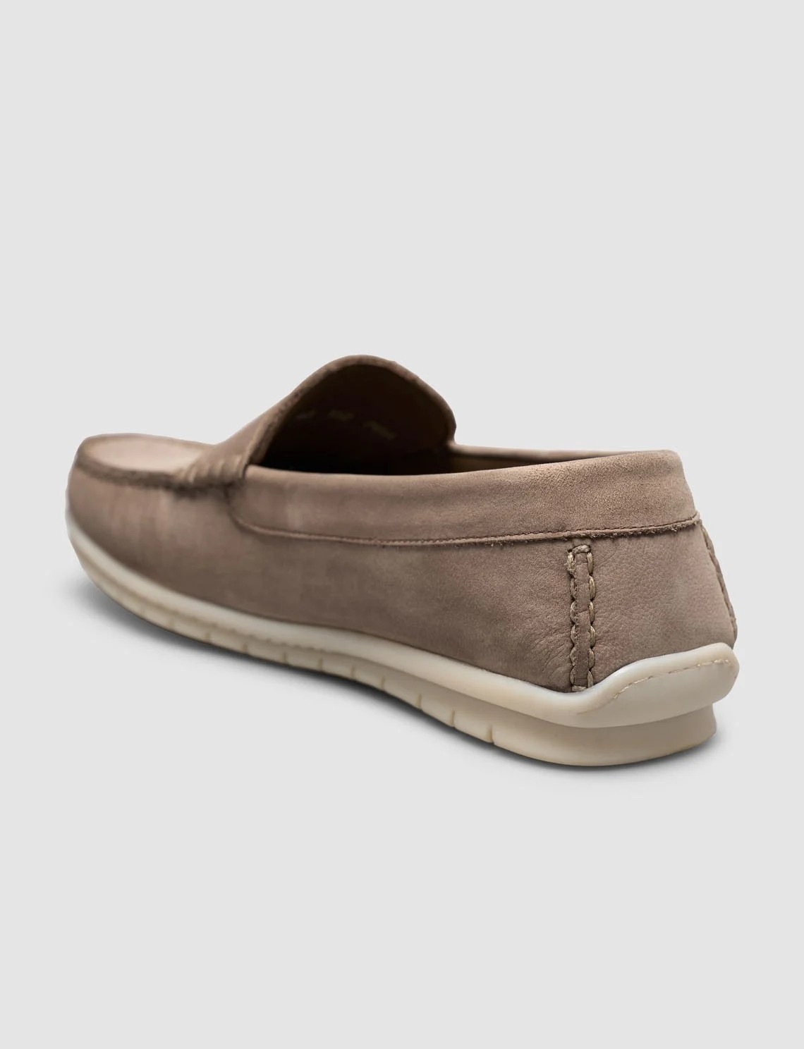 Cabani %100 Hakiki Deri Bej Süet Erkek Loafer görsel 5