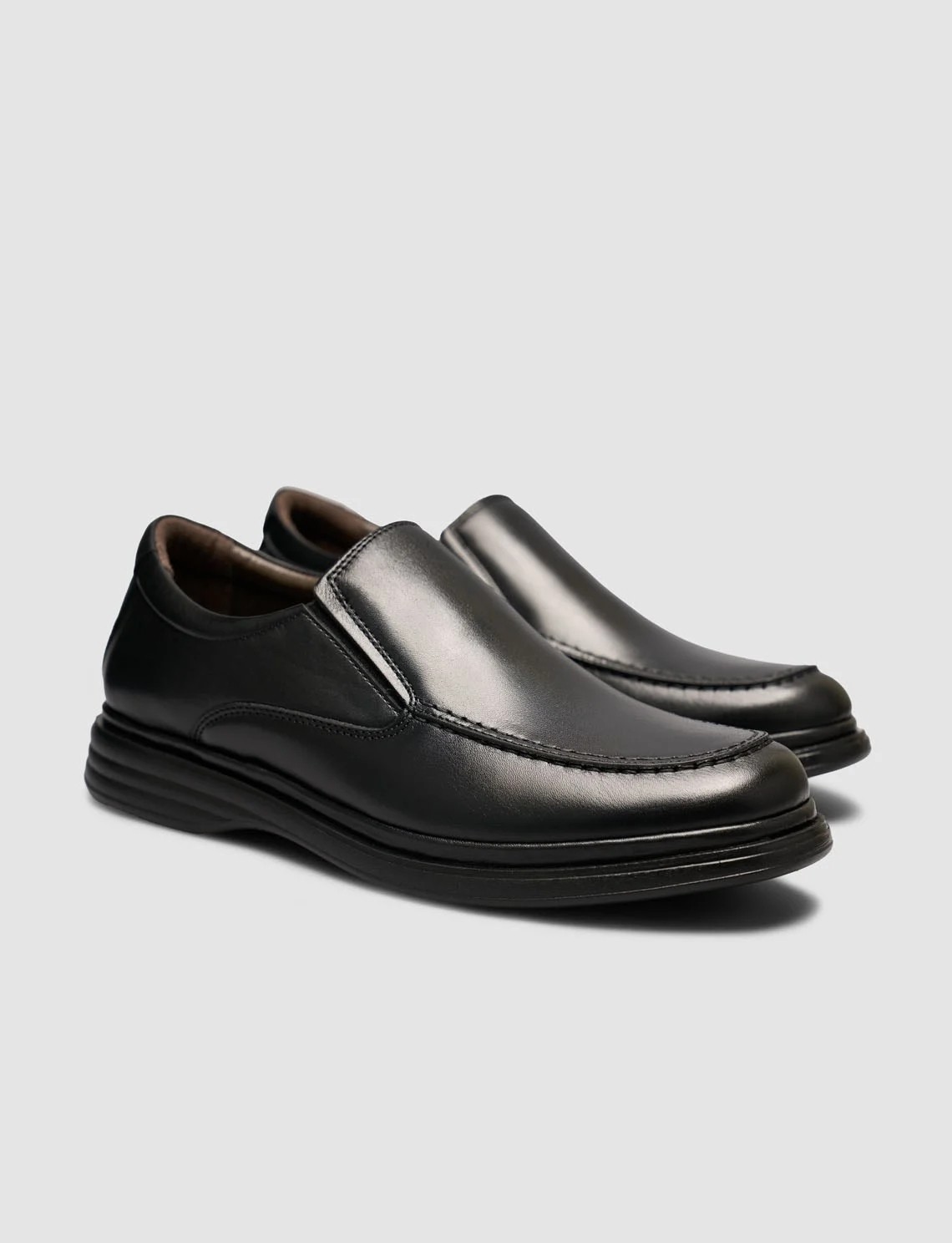 Cabani Siyah Hakiki Deri Erkek Klasik Loafer Ayakkabı görsel 2
