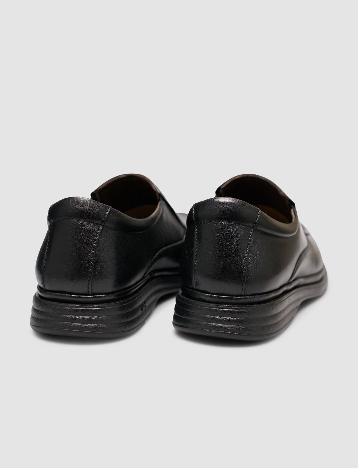 Cabani Siyah Hakiki Deri Erkek Klasik Loafer Ayakkabı görsel 3