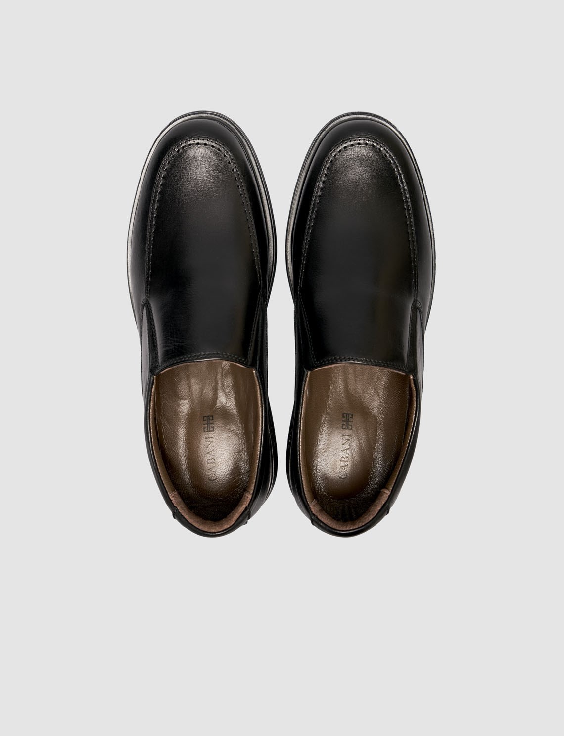Cabani Siyah Hakiki Deri Erkek Klasik Loafer Ayakkabı görsel 4