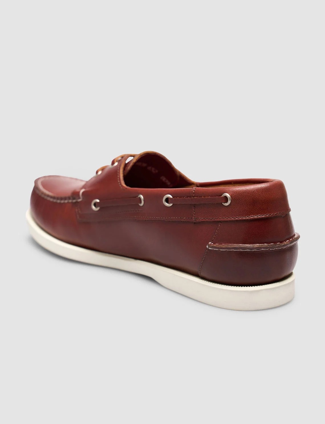 Cabani Bordo Hakiki Deri Bağcıklı Loafer Ayakkabı görsel 5