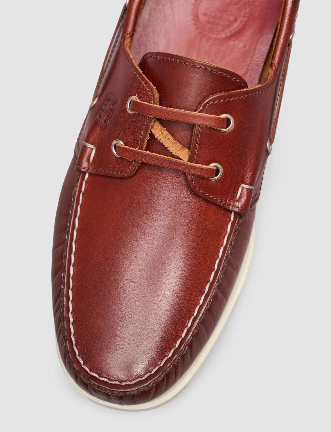 Cabani Bordo Hakiki Deri Bağcıklı Loafer Ayakkabı görsel 6