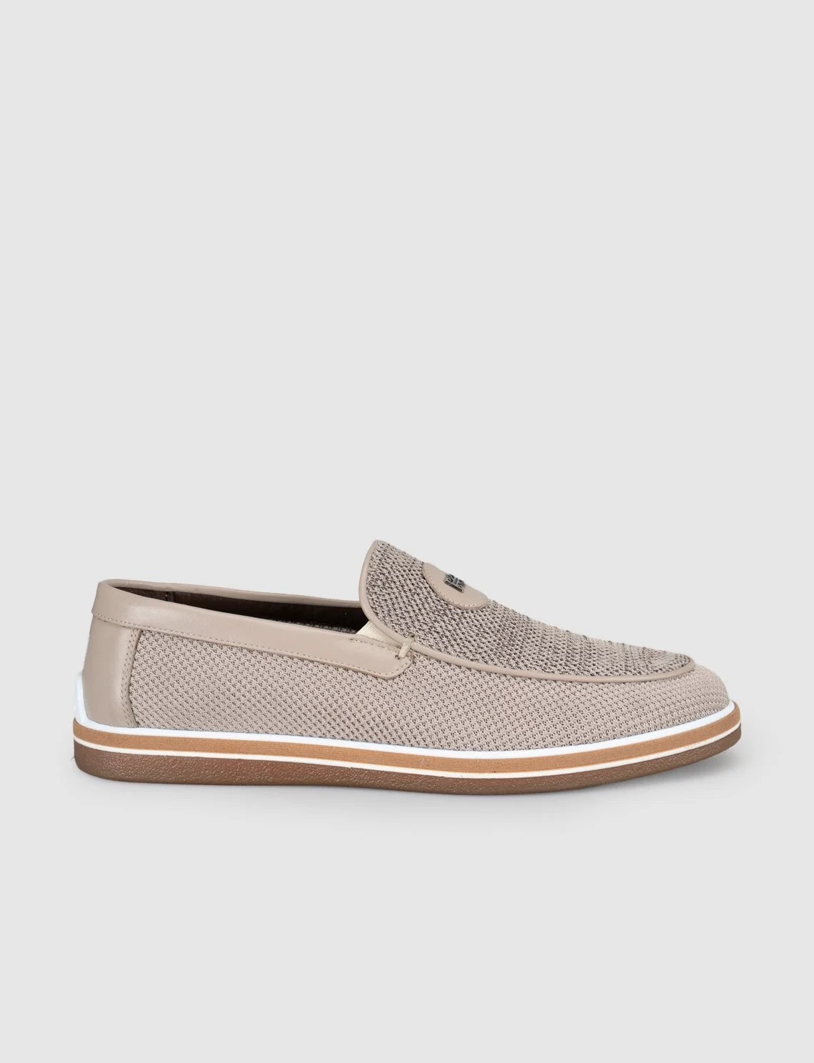 Cabani Bej Triko Loafer Erkek Ayakkabı